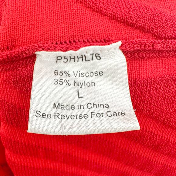 Parker Meena Geometric Textured Dress in Carmine Red Size Large - Picture 8 of 10